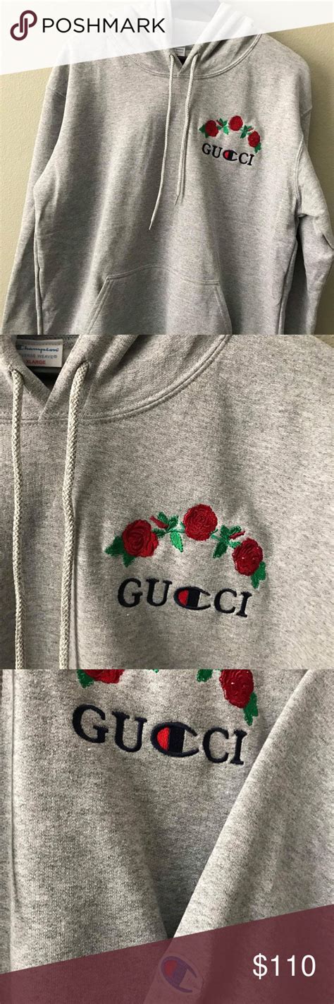 cheap gucci hoodie replica|gucci x champion hoodie real.